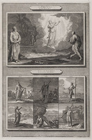 KG 12137
<br/>
Illustraties uit de Bijbel van Martin, Daniel XII.5, Daniels vierde visioen & De zes eerste kleine profeten.
<br/>
<em>Sluyter, Pieter (1675-na 1713)</em>